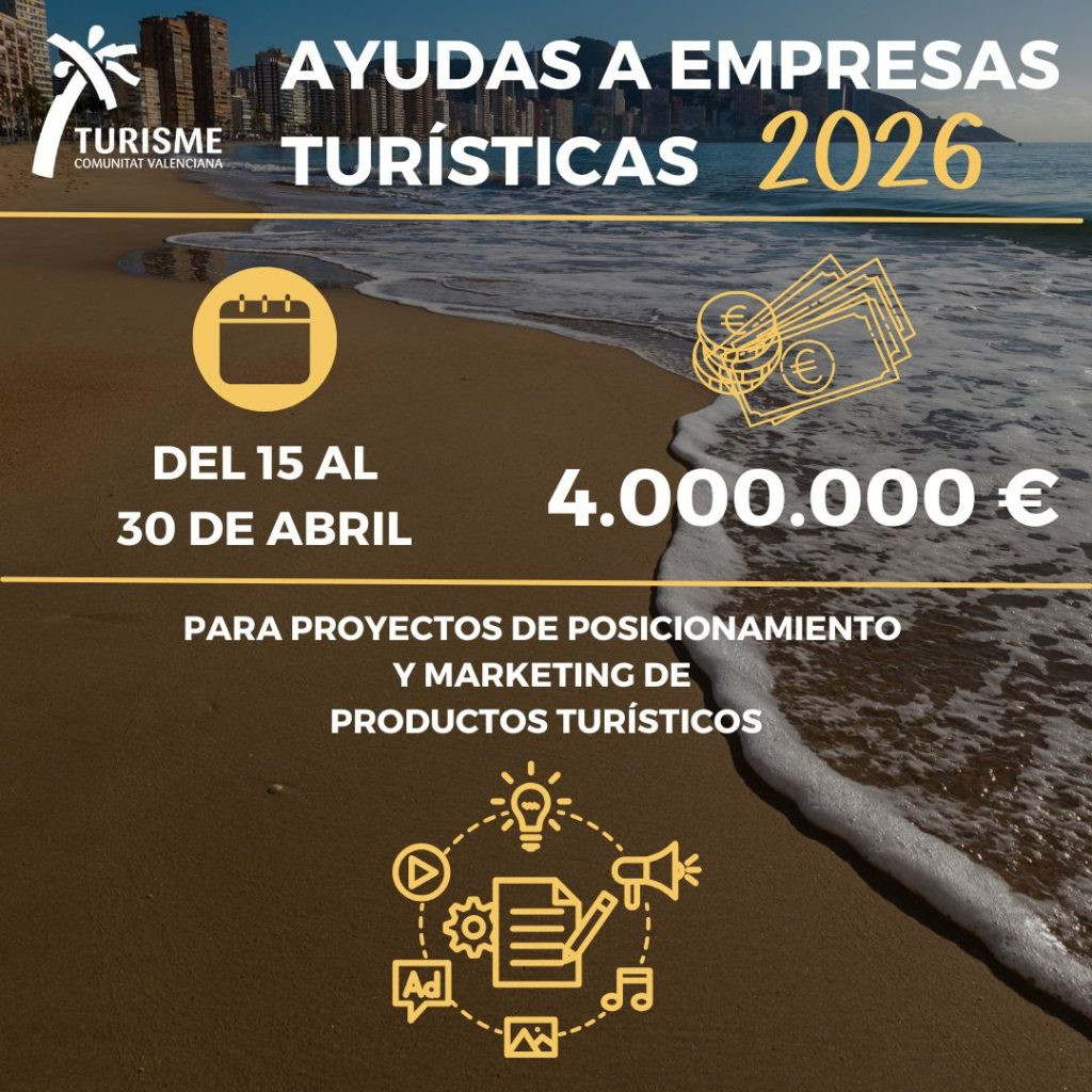 Ayudas a empresas turísticas en la comunidad valenciana