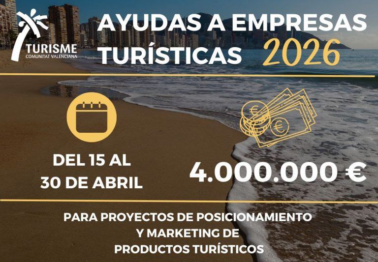 Ayudas a empresas turísticas en la comunidad valenciana